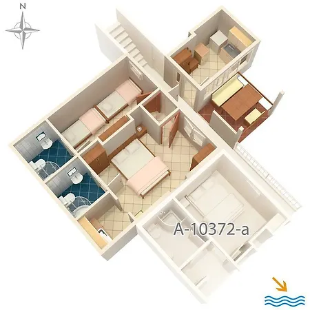 Apartment Seget Donji 10372b *